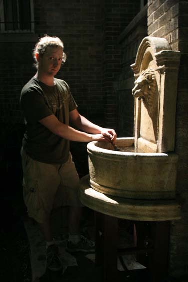 IMG 0195 Adam adds the final touch to the production design