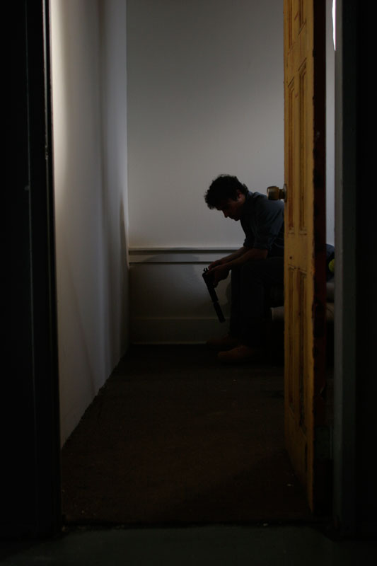 IMG_0303 Josh ponders what it would be like to be in a movie poster